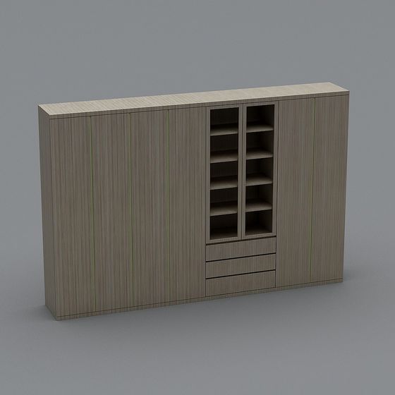 Minimalist Storage Cabinet 3D model