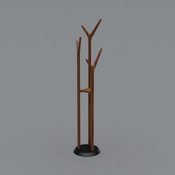 Branch-Shaped Coat Rack 3D model
