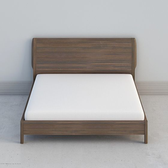 Mid-Century Modern Bed 3D model