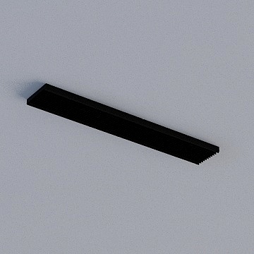 Black 3D Buckle Panel 3D Model