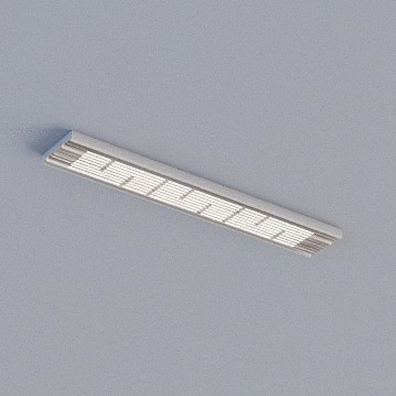 3D Buckle Panel 3D Model in Gray