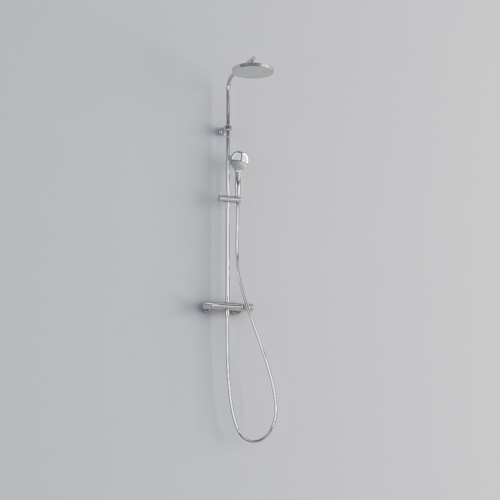 Clear-pack thermostatic rain shower set B1