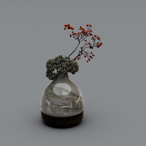 Stunning Glass Vase 3D Model