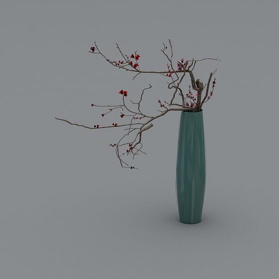 Winter Vase 3D model for Creative Projects