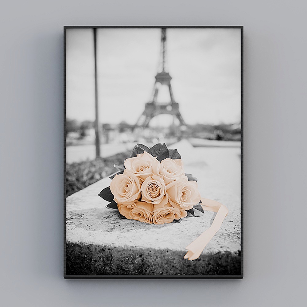 Happy Workshop - Modern Minimalist Style - Living Room Decorative Painting - Romantic Capital