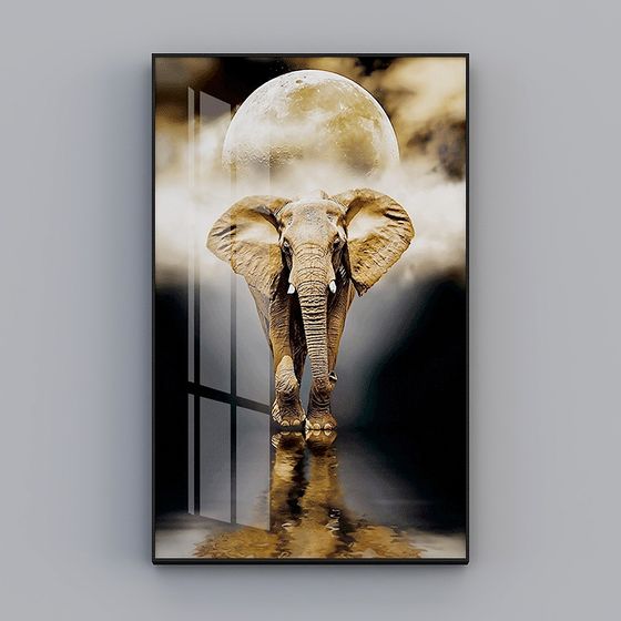 Moonlit Elephant 3D model