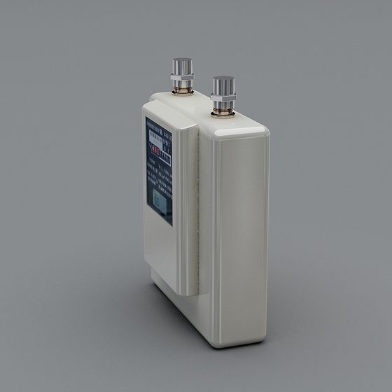 Earth Color Gas Meter 3D Model for Functional Decor