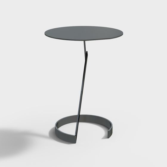 Stylish Low-Poly Side Table 3D Model