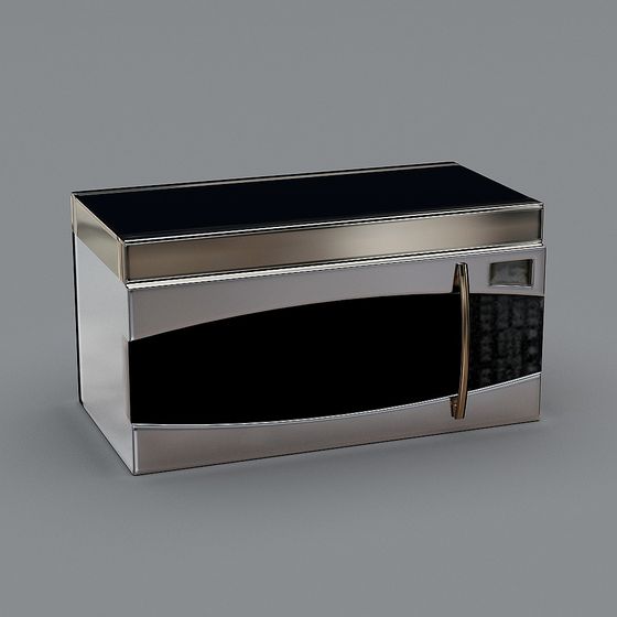Low Poly Microwave 3D model Design