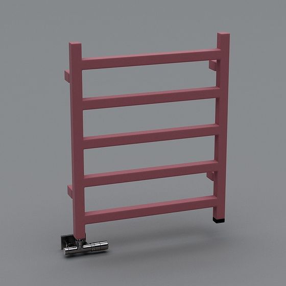 Unique Low-Poly Towel Rack 3D Model