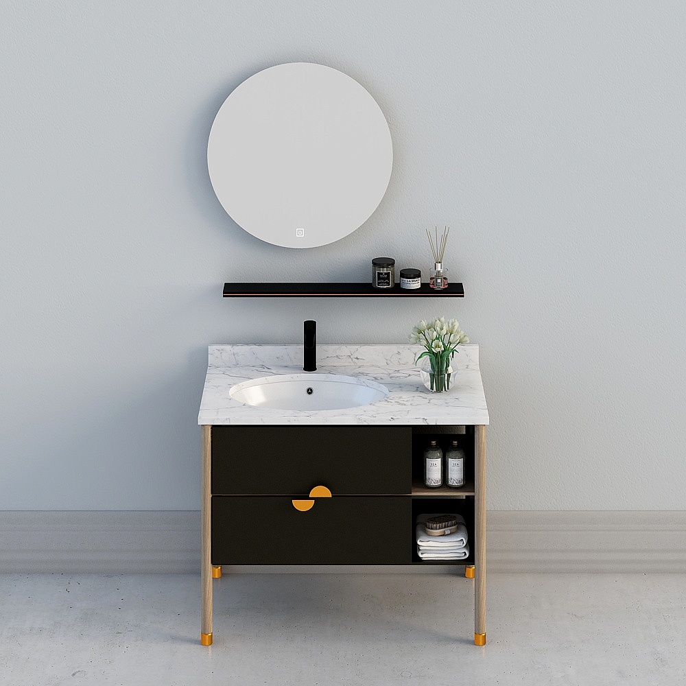Counter basin cabinet vanity Ceramic wash basin wastafel westafel