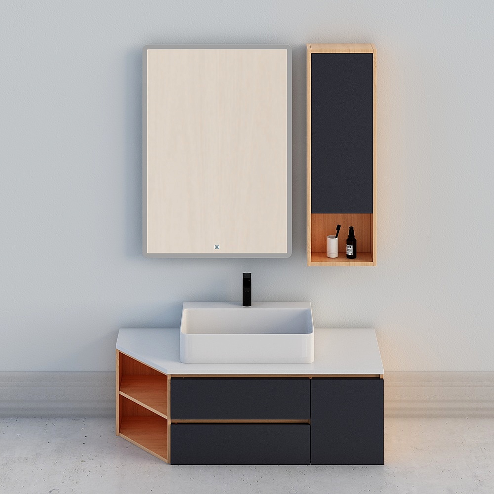 Counter basin cabinet vanity Ceramic wash basin wastafel westafel