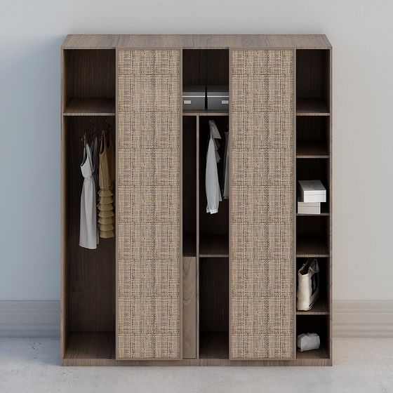 Elegant Minimalist Wardrobe 3D model