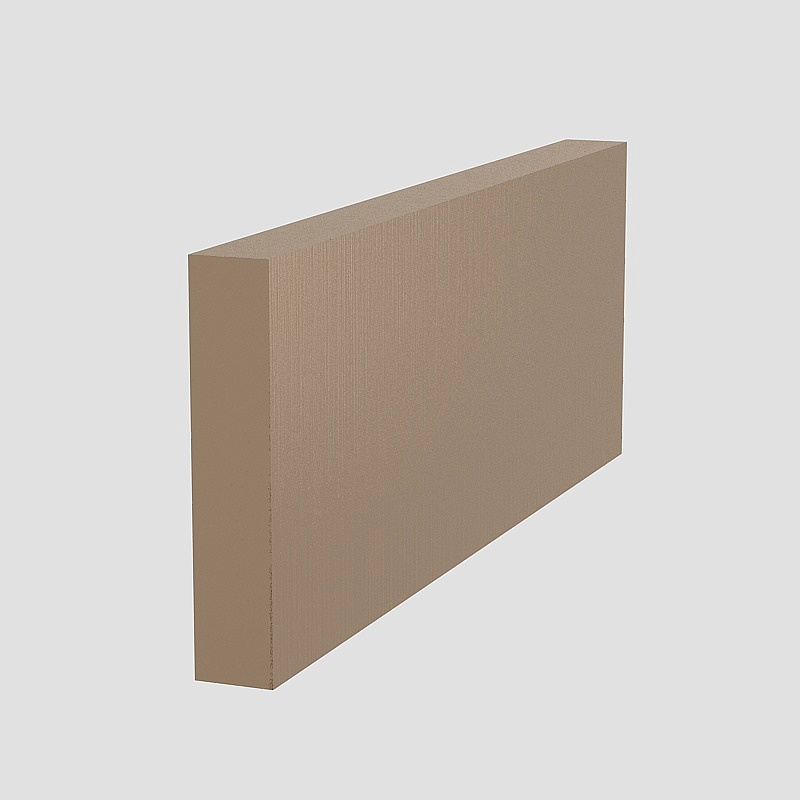 Línea de rodapié de metal