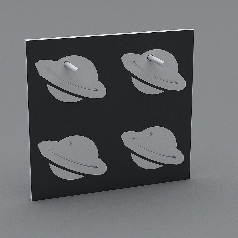 Ringed Planets 3D model for Cosmic Adventures