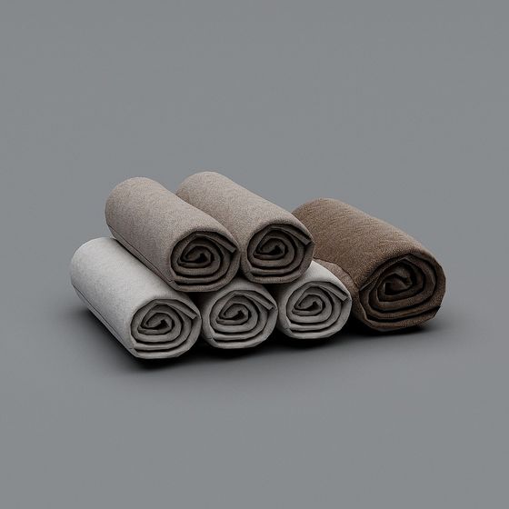 Soft Towels 3D Model for Relaxing Interiors