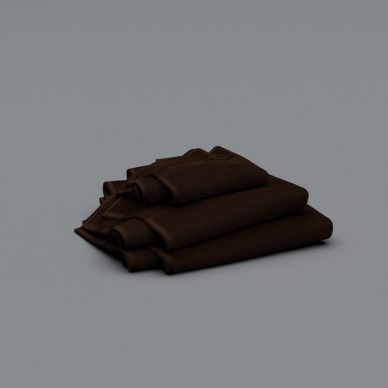 Cozy Towel Stack 3D model