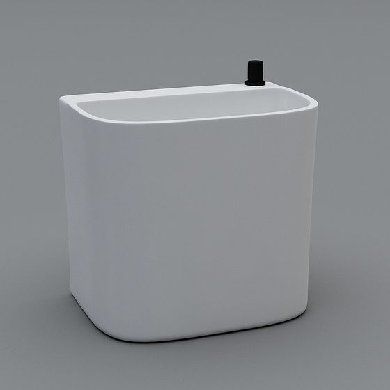 Purple Mops Pool 3D Model for Cleaning Spaces