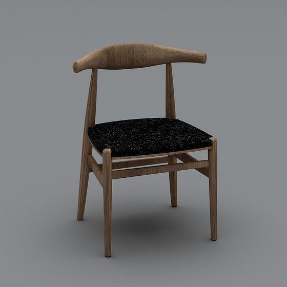 Sleek Scandinavian Chair 3D model