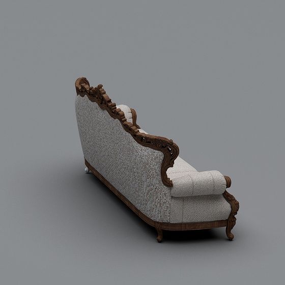 Victorian Chaise Lounge 3D model