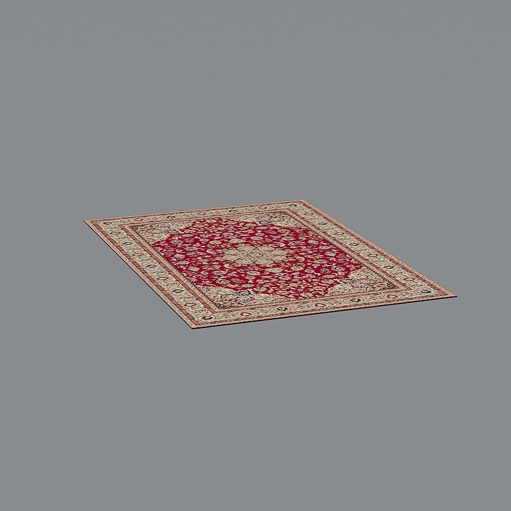 Exquisite Oriental Carpet 3D model