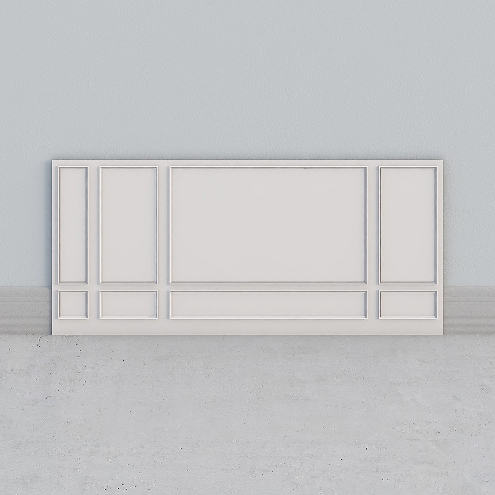 Elegant Panel 3D model for Modern and Classical Designs