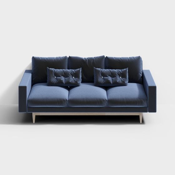 Urban Comfort 3D model Sofa - Modern Minimalist Design