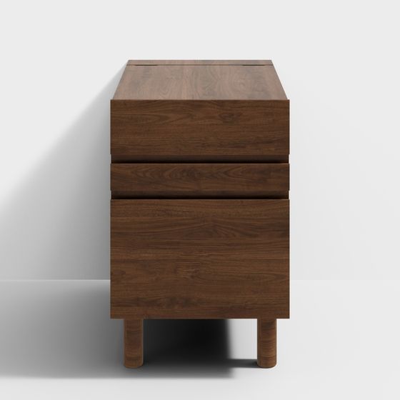 Urban Alley Wooden Drawer Cabinet 3D model
