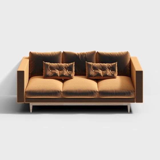 Stylish 3D Sofa Model for Modern Interiors