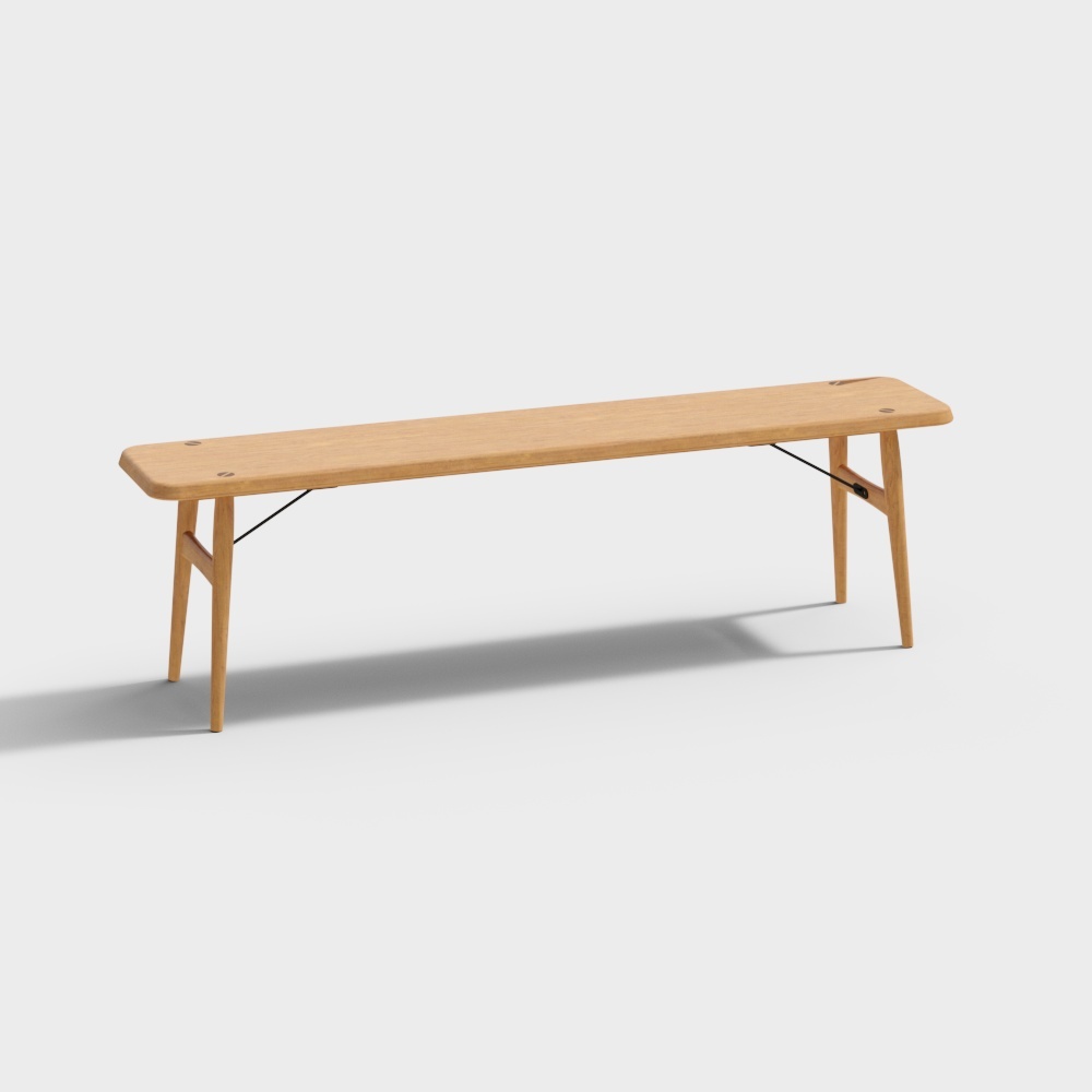 Bench-1.5M Cherry Wood Model
