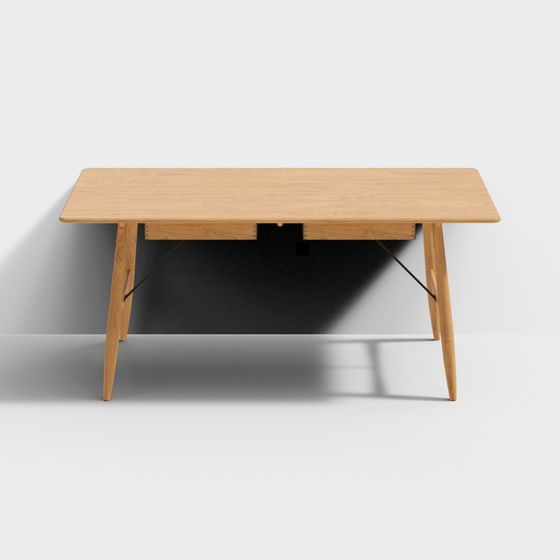 Mid-Century Modern Desk 3D model
