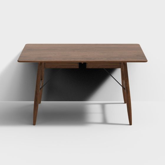 Mid-Century Modern Desk 3D model