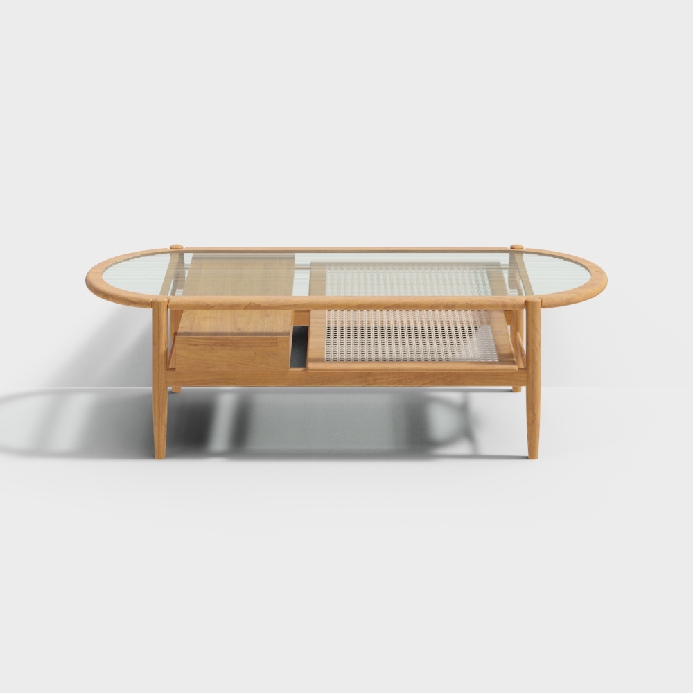 Van House Furniture - Oxygen Coffee Table - 1.45M Black Walnut