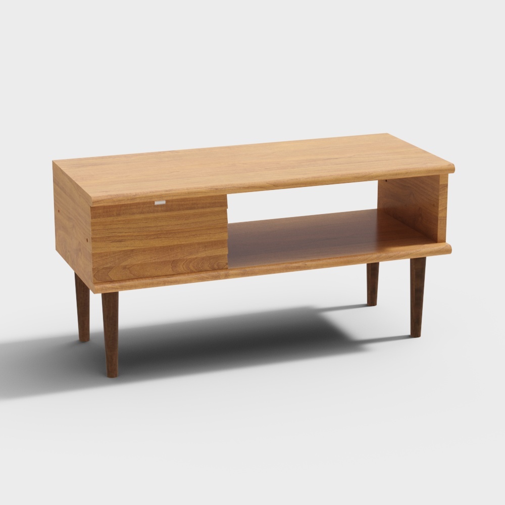 Shoe changing chair-0.75M cherry wood