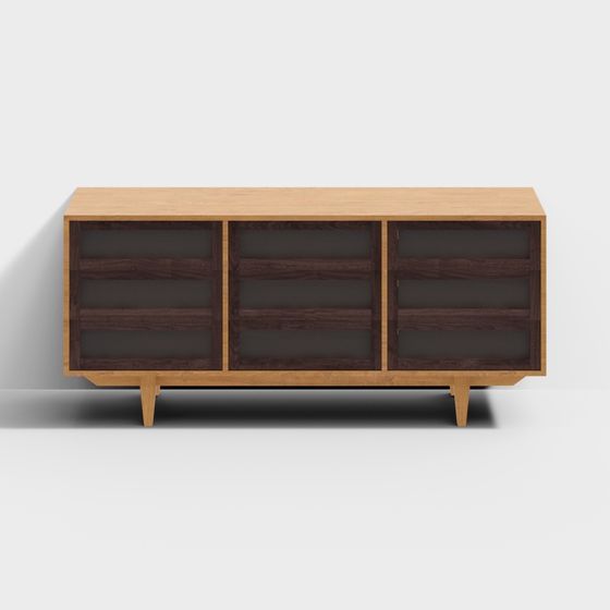 Mid-Century Modern Sideboard 3D model