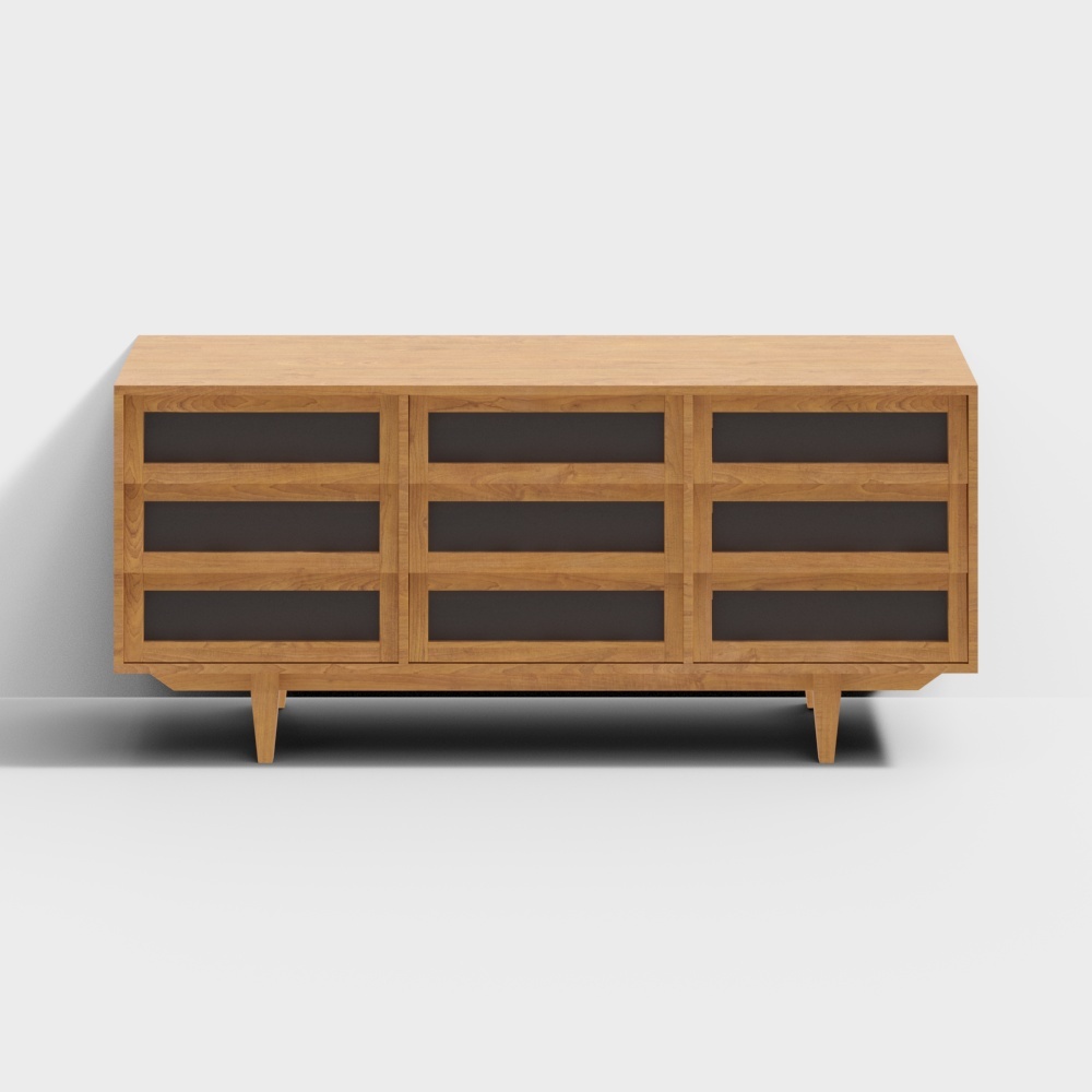 Meuble de maison Van - Cabinets Waves Nine - Bois de cerisier