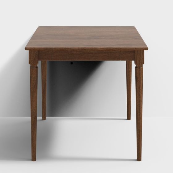 Vintage Wooden Table 3D model