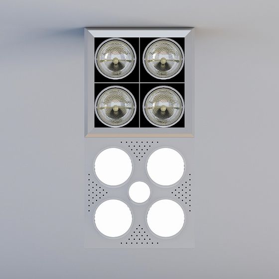 Modern Low-Poly Ceiling Light 3D model