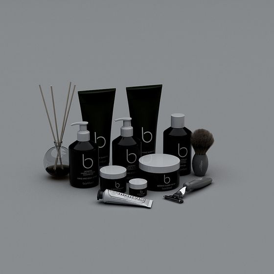 Elegant Low-Poly Personal Care Product 3D Model