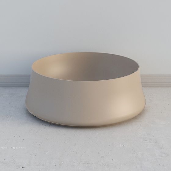 Elegant Rounded Planter 3D model