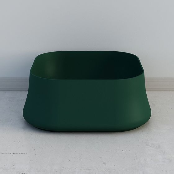 Urban Green Square Stool 3D model