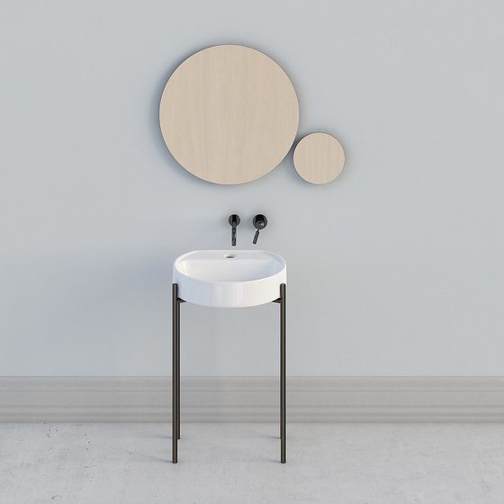 Modern Minimalist Wash Basin 3D model