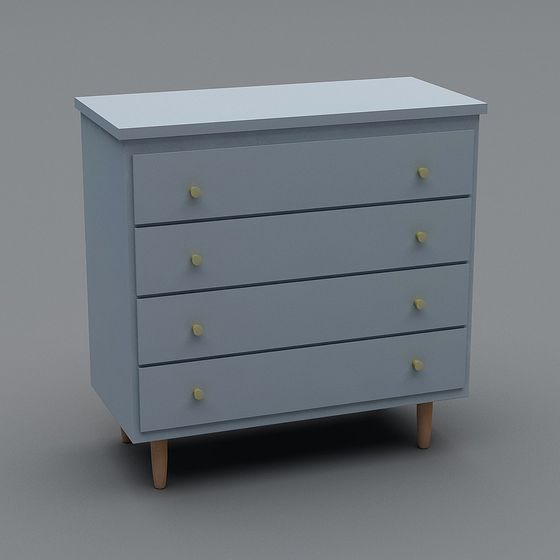 Nordic Style Storage Cabinet 3D model