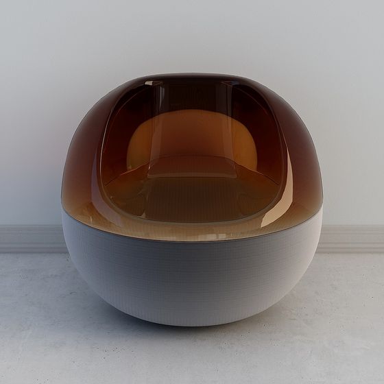 Futuristic Low-Poly Seating 3D Model