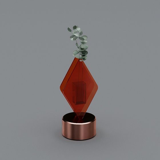 Suspended Vase Low Poly 3D Model
