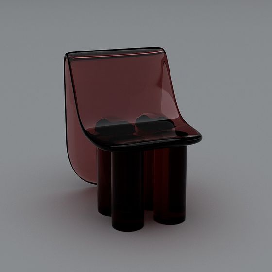 Glass Art Chair 3D model