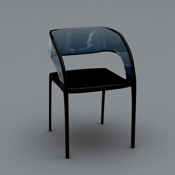 Futuristic Low Poly Chair 3D model