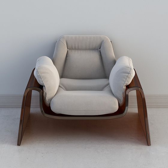 Sleek Modern Sofa 3D Model