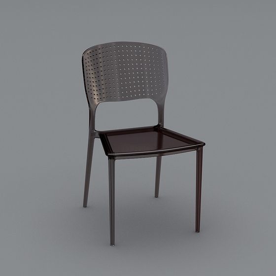 Elegant Minimalist Chair 3D model for Urban Spaces