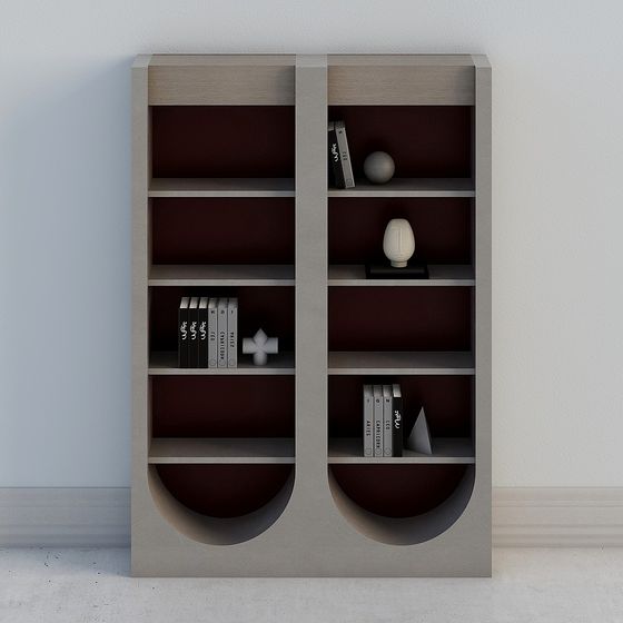 Stylish Bookshelf 3D model for Modern Interiors